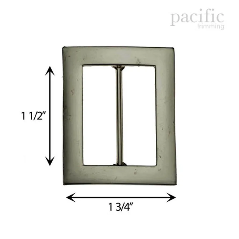 1 1/2" Metal Rectangle Buckle : 160267 (4 colors)