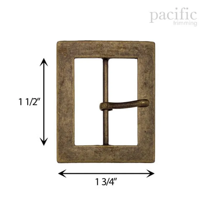 1 1/2" Metal Rectangle Buckle : 160267 (4 colors)