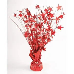 15" Balloon Weight Centerpiece Red Holographic