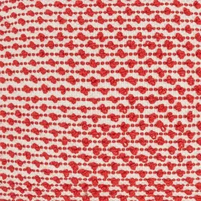 18"x18" Loops Striped Square Throw Pillow with Tassels Red - Mina Victory