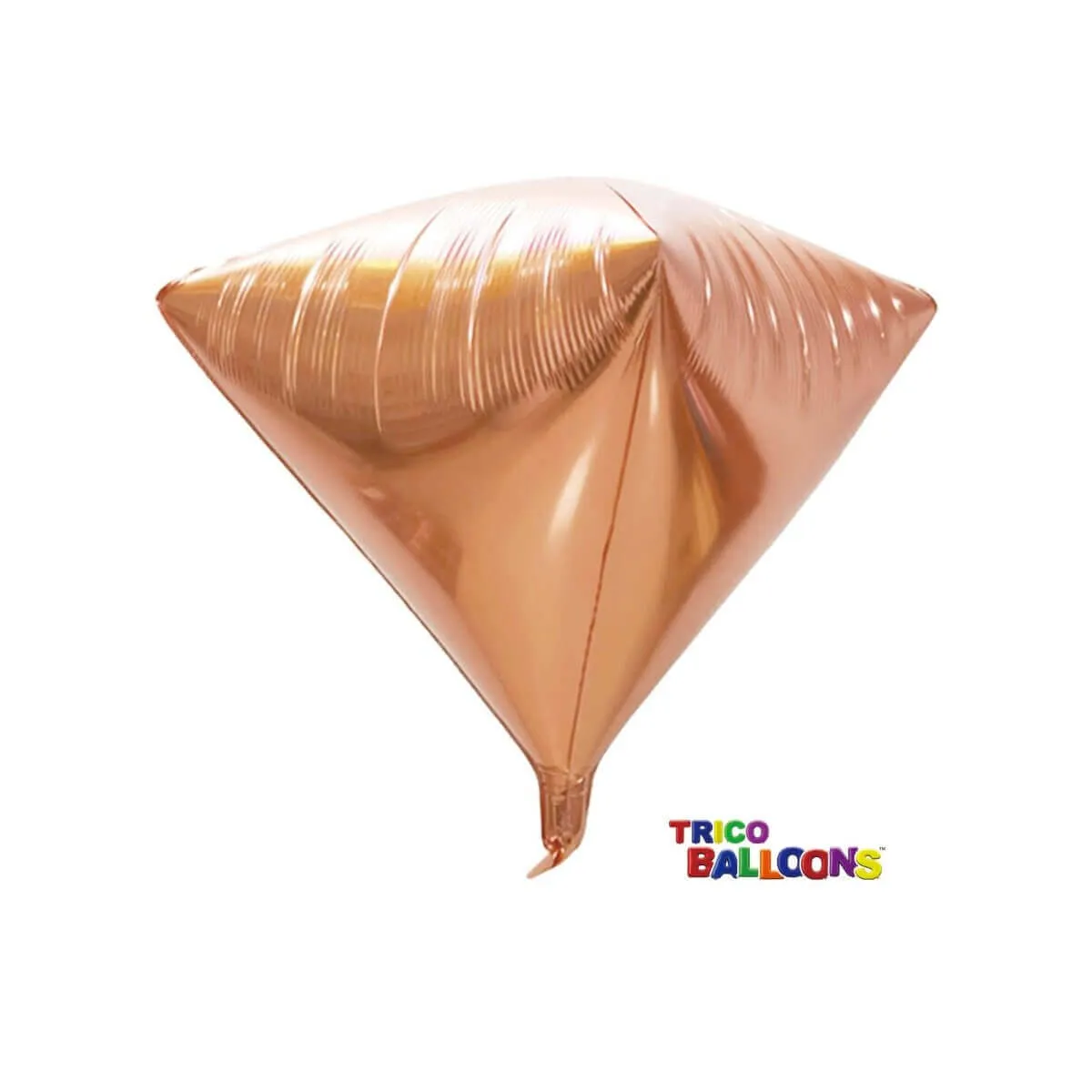 24" 4D Diamond Shape Mylar Balloon (Rose Gold) - #44