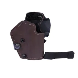 3 Layer Synthetic Leather Belt Holster - Jericho-Baby Eagle Full Size, Brown, Right Hand