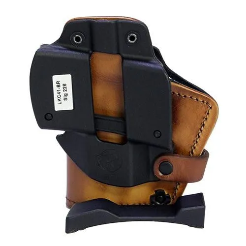 3 Layer Synthetic Leather Belt Holster - Sig Sauer P228, Brown, Right Hand