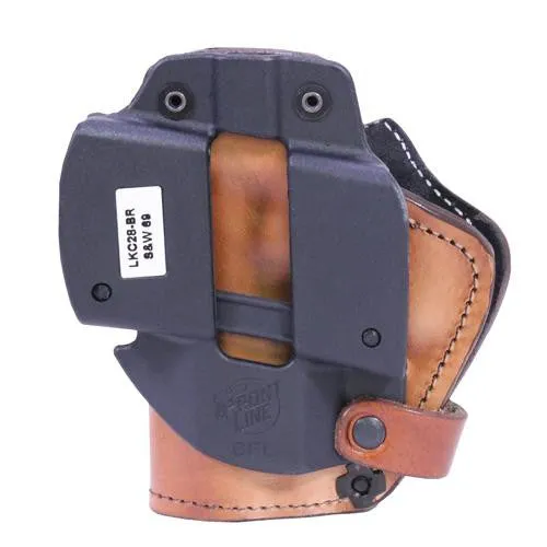 3 Layer Synthetic Leather Belt Holster - Smith & Wesson 69, Brown, Right Hand