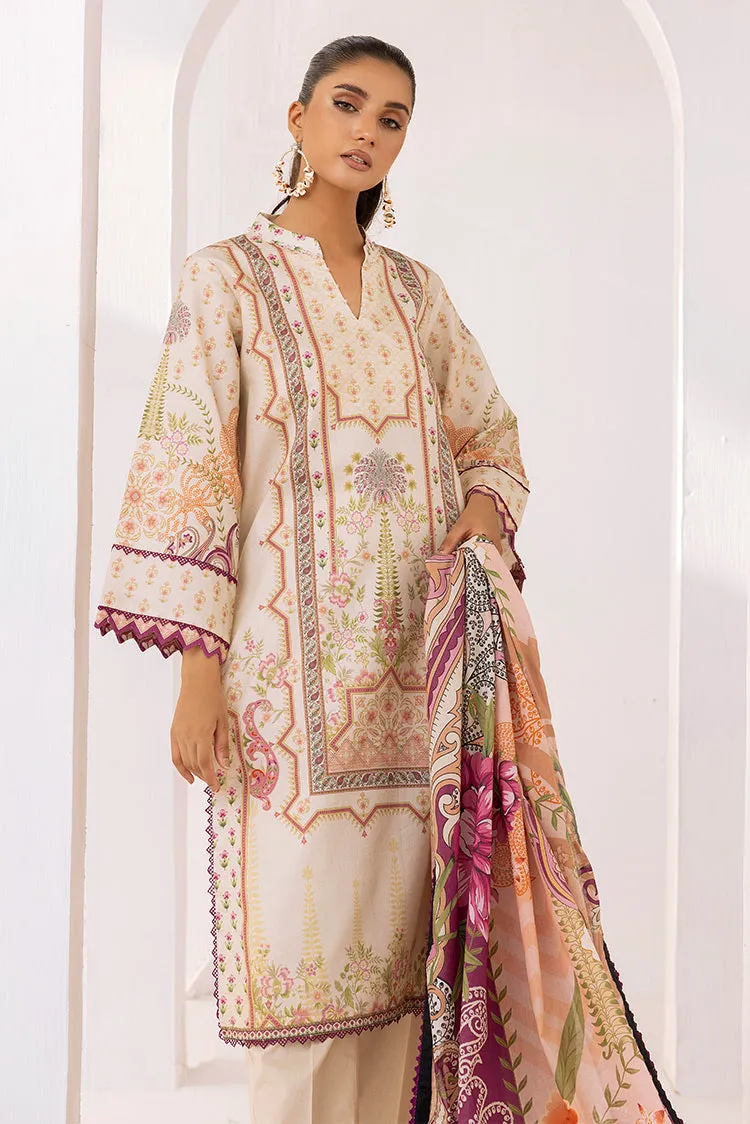 3-PC Unstitched Digital Printed Lawn Suit