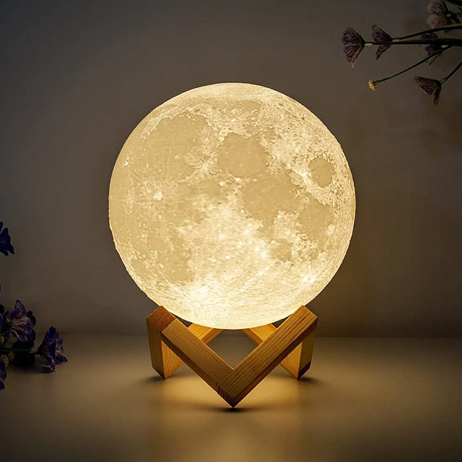 3D Printed Moon Lamp