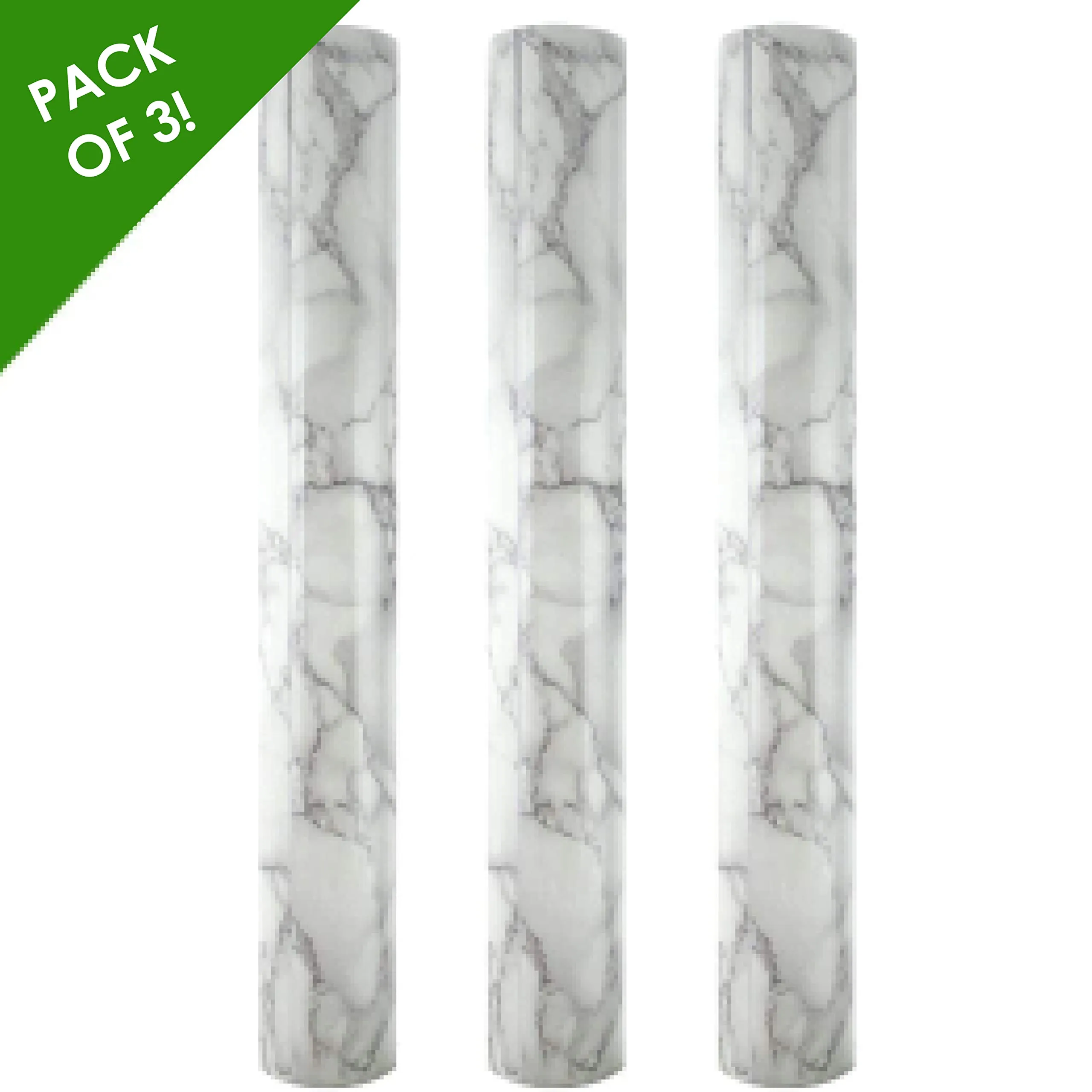 Adhesive Craft Vinyl Roll | Marble, Bamboo, Wood Grain | Various Sizes & Designs (White