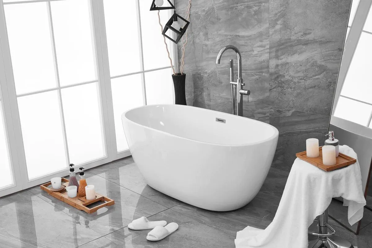 Allegra 59" Soaking Roll Top Bathtub