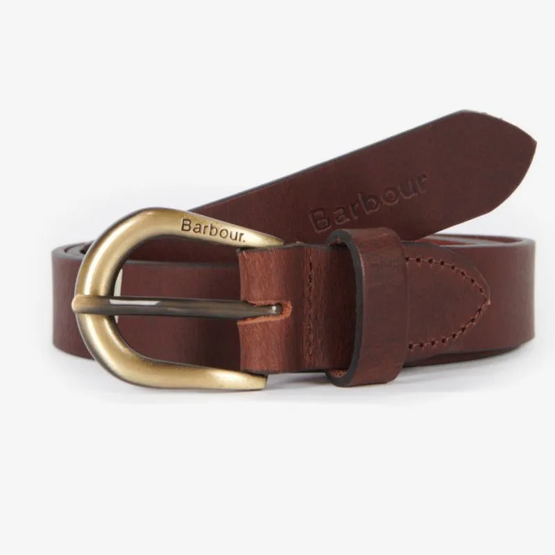 Barbour Allanton Ladies Leather Belt - Brown