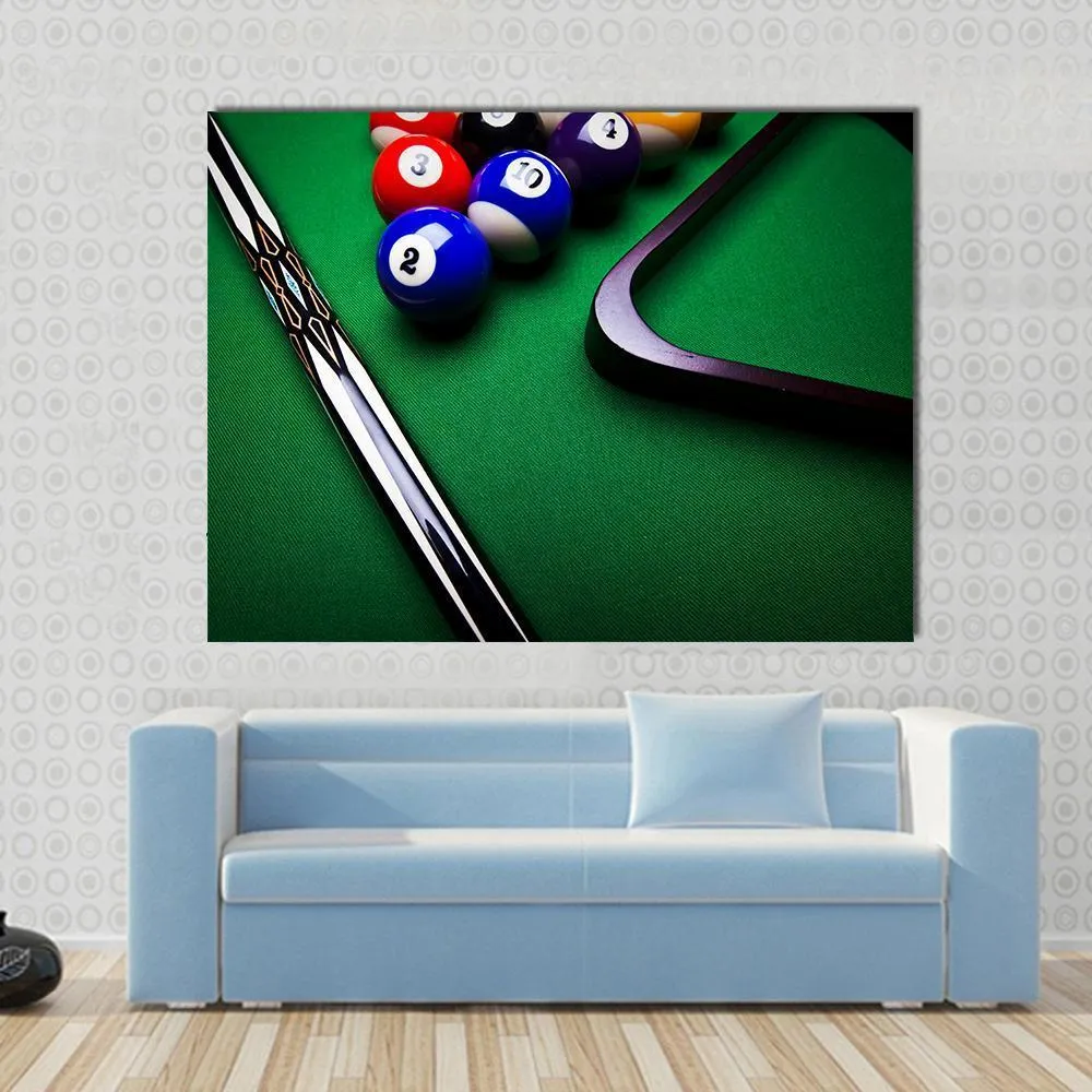 Billiard Balls Canvas Wall Art