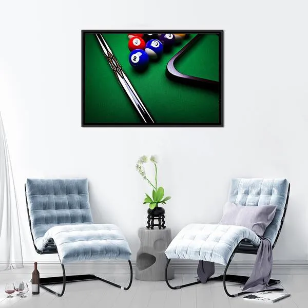 Billiard Balls Canvas Wall Art