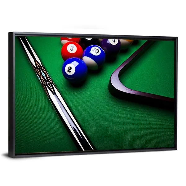 Billiard Balls Canvas Wall Art