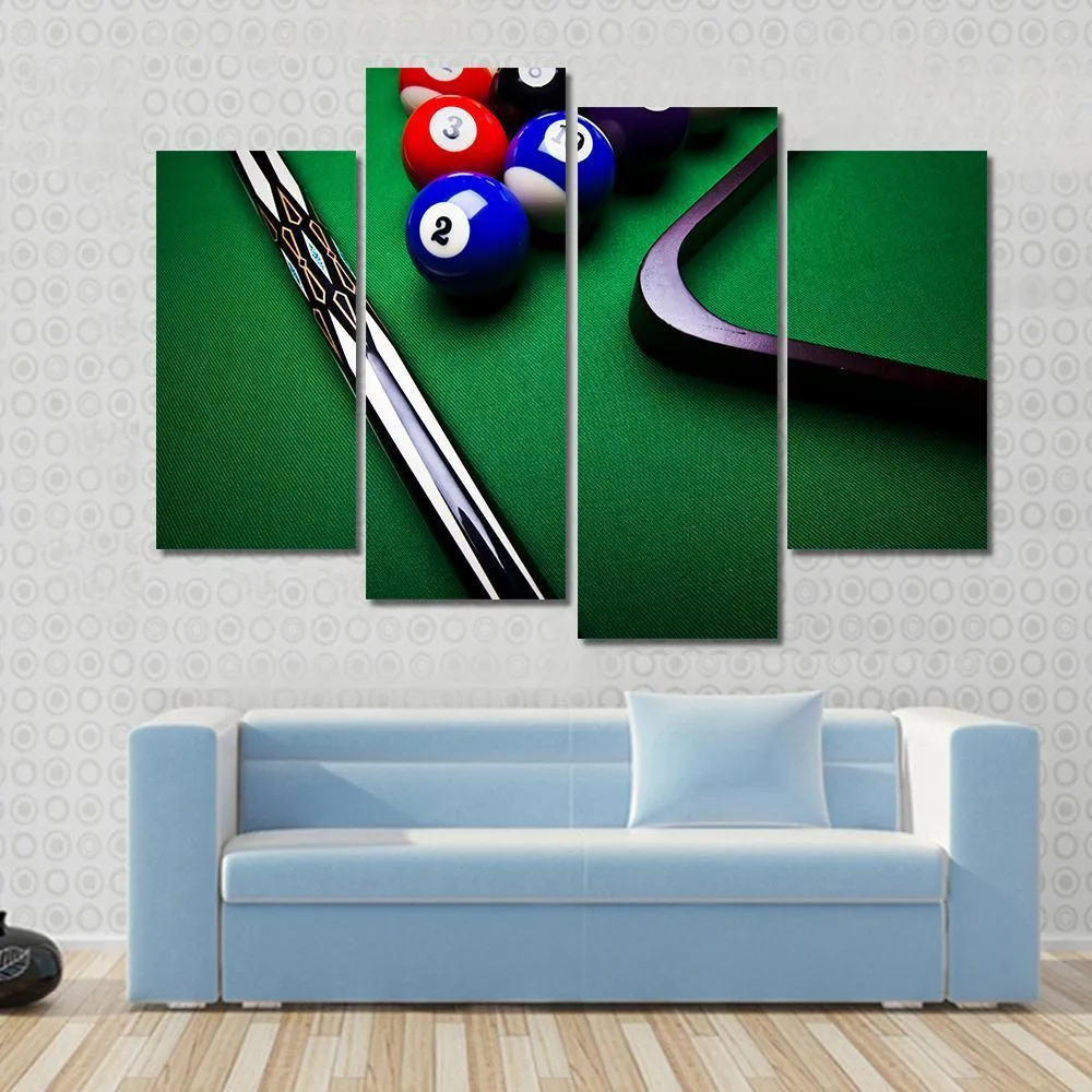 Billiard Balls Canvas Wall Art