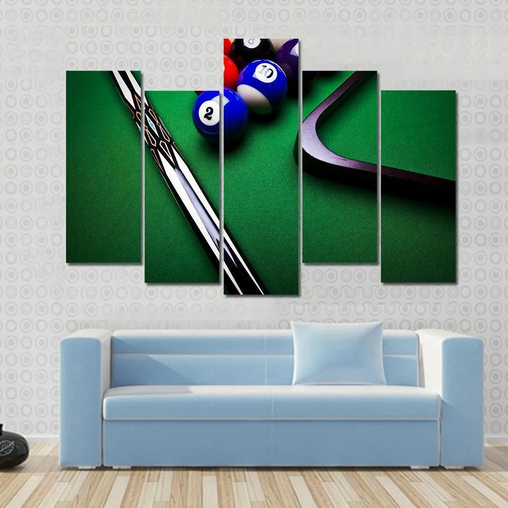 Billiard Balls Canvas Wall Art