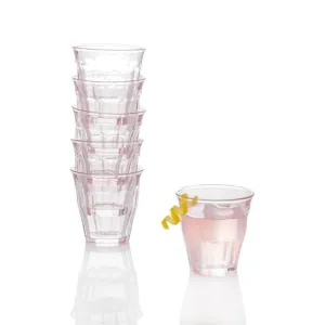 Bistro Glasses Pink 8oz, Set of 6