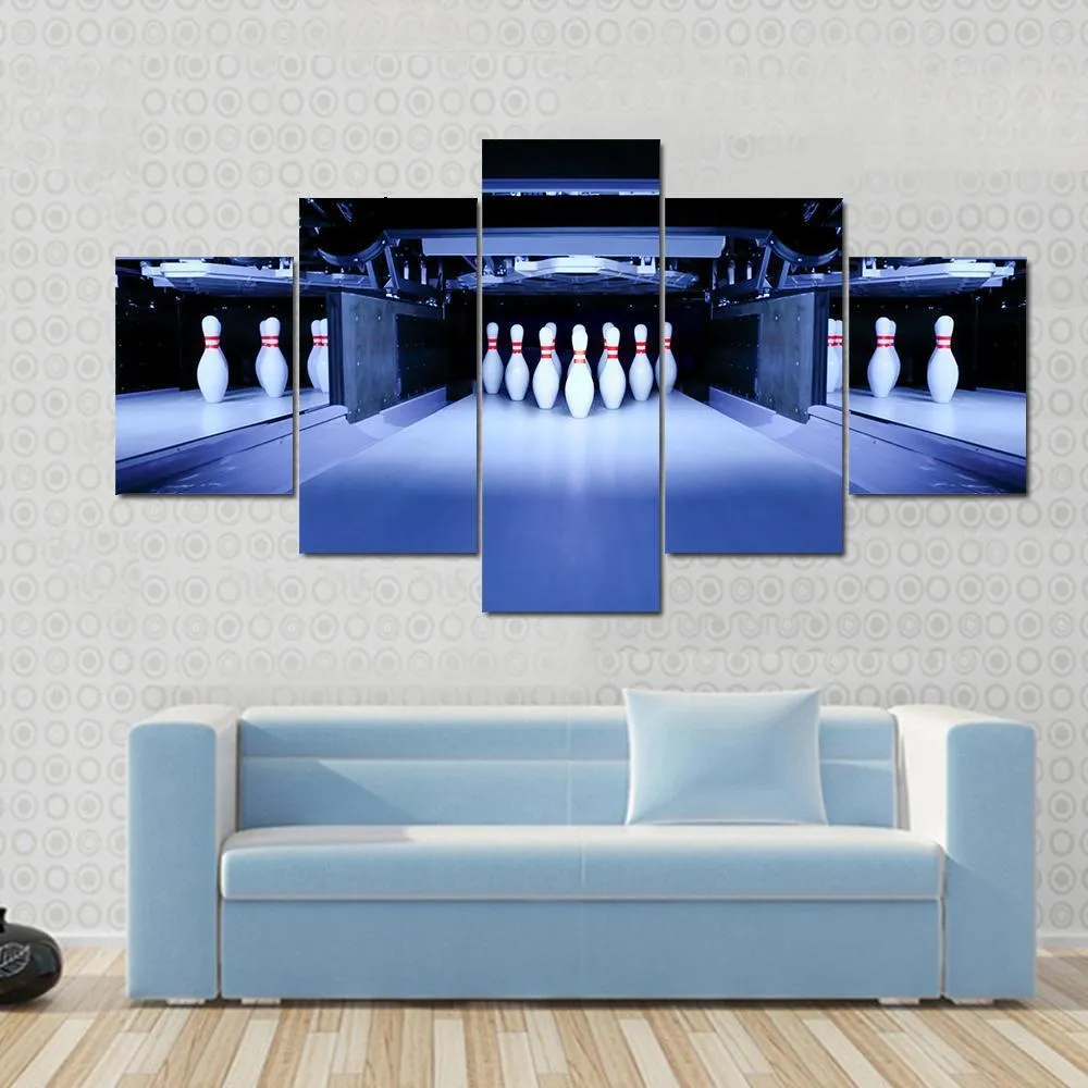 Bowling Pins Canvas Wall Art