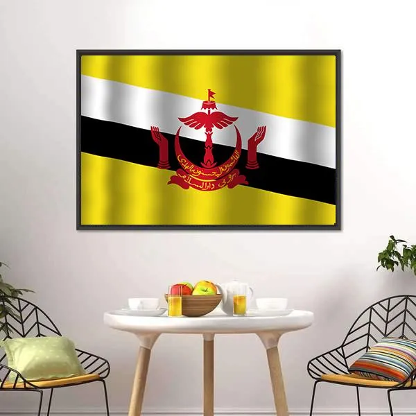 Brunei Flag Canvas Wall Art