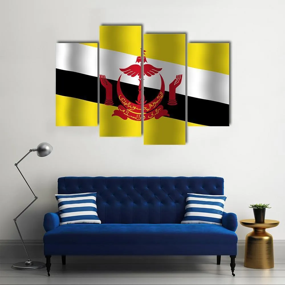 Brunei Flag Canvas Wall Art