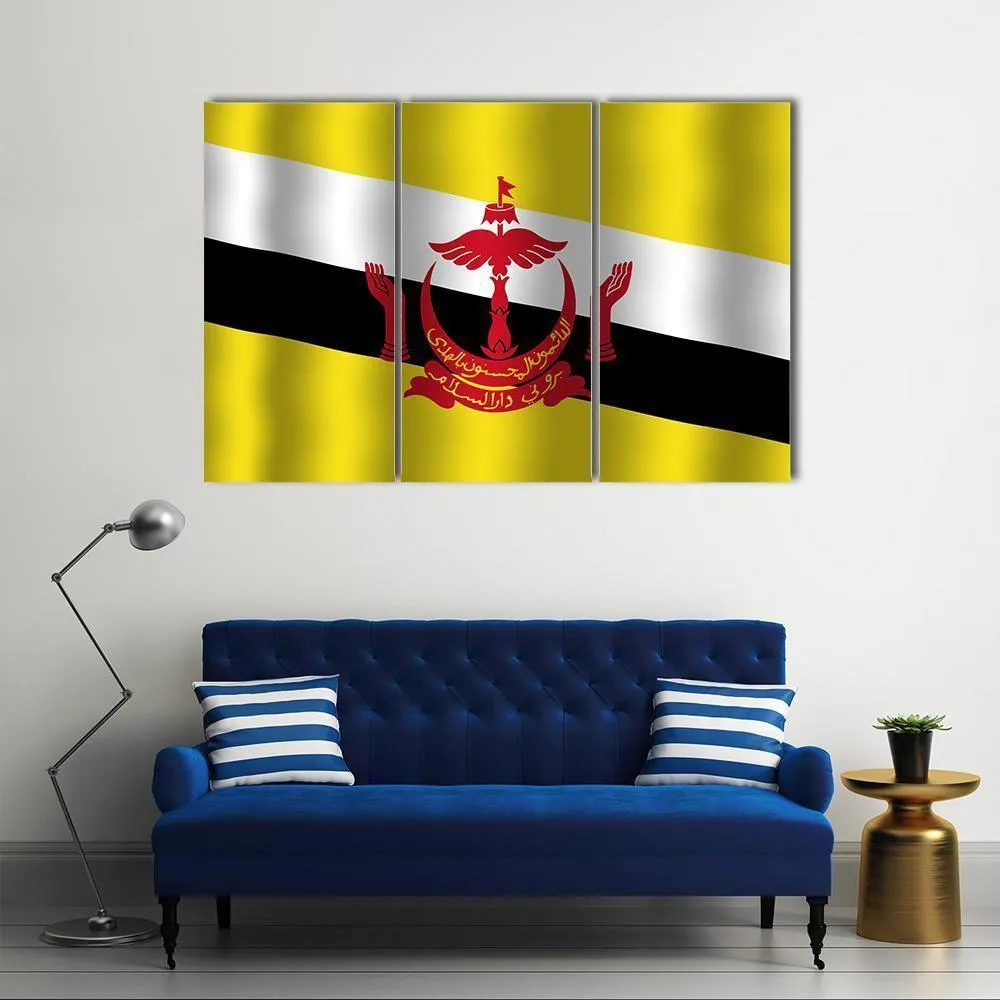 Brunei Flag Canvas Wall Art