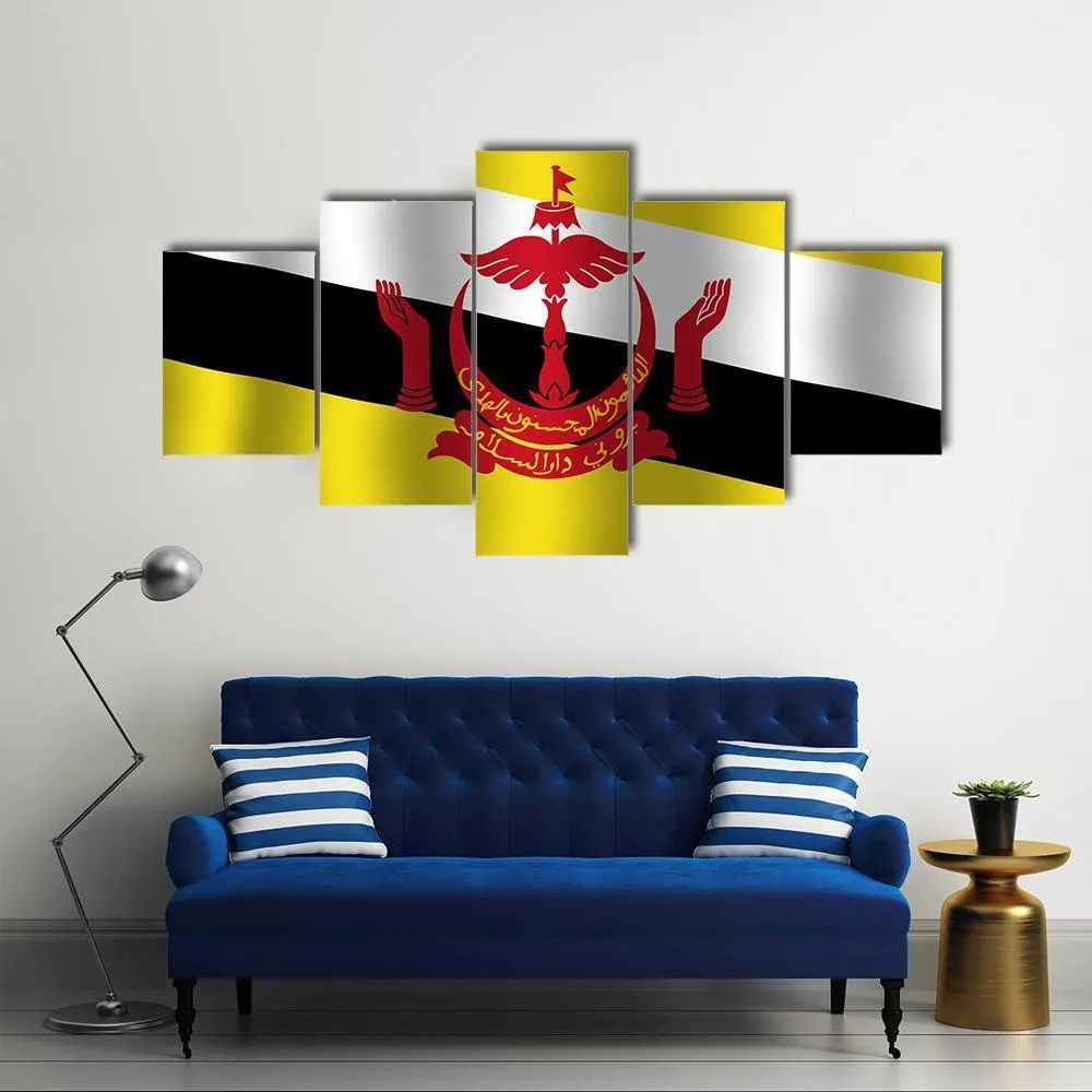 Brunei Flag Canvas Wall Art