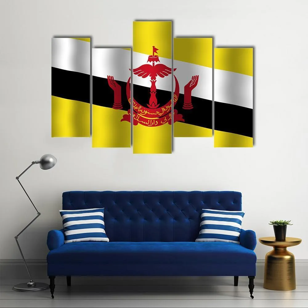 Brunei Flag Canvas Wall Art