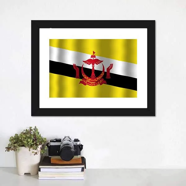 Brunei Flag Canvas Wall Art