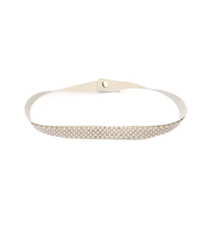 By Debra Girls Gold Mini Pearl Elastic Belt