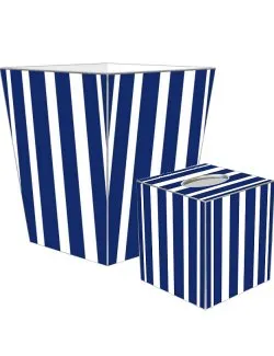 Cabana Stripe Decoupage Bath Set