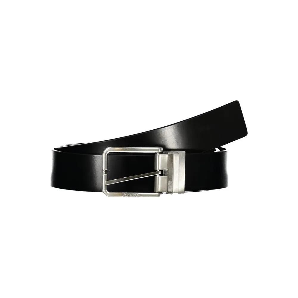 Calvin Klein Sleek Reversible Leather Belt - Black/Brown