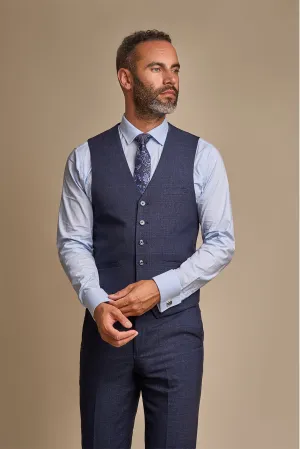 Caridi Navy Waistcoat