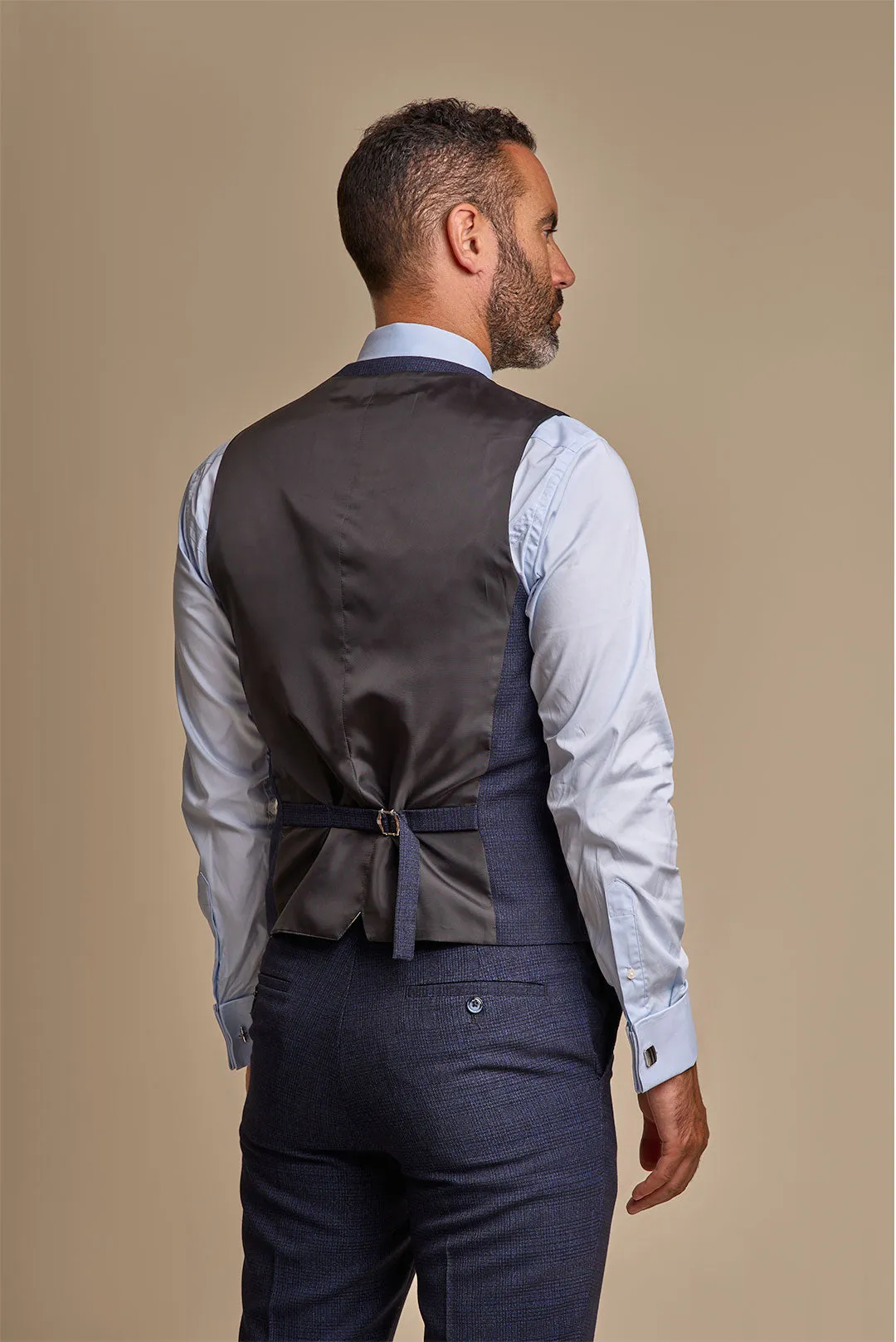 Caridi Navy Waistcoat