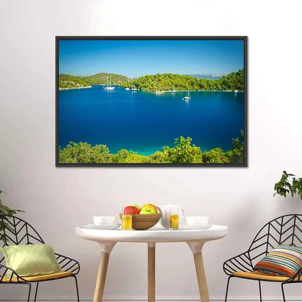 Coast Line Of Mljet Croatia Canvas Wall Art