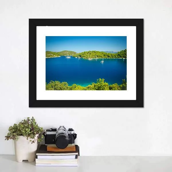 Coast Line Of Mljet Croatia Canvas Wall Art