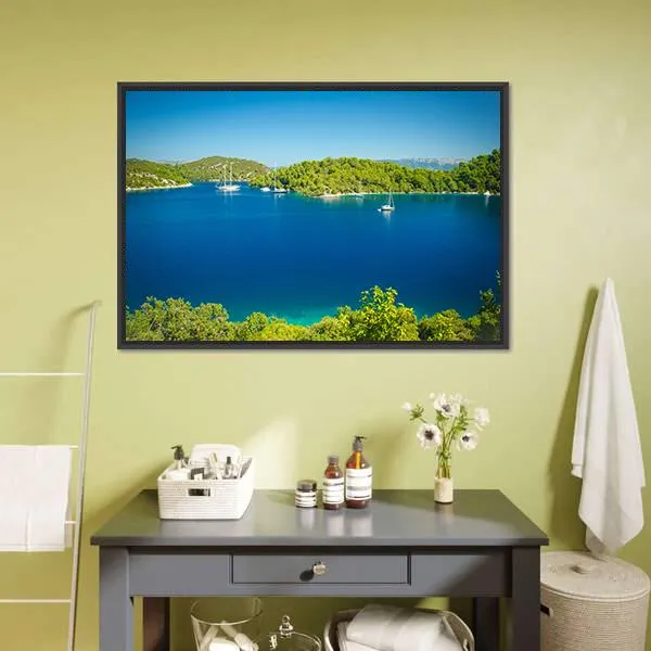 Coast Line Of Mljet Croatia Canvas Wall Art