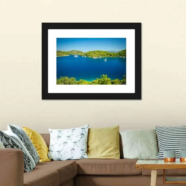 Coast Line Of Mljet Croatia Canvas Wall Art