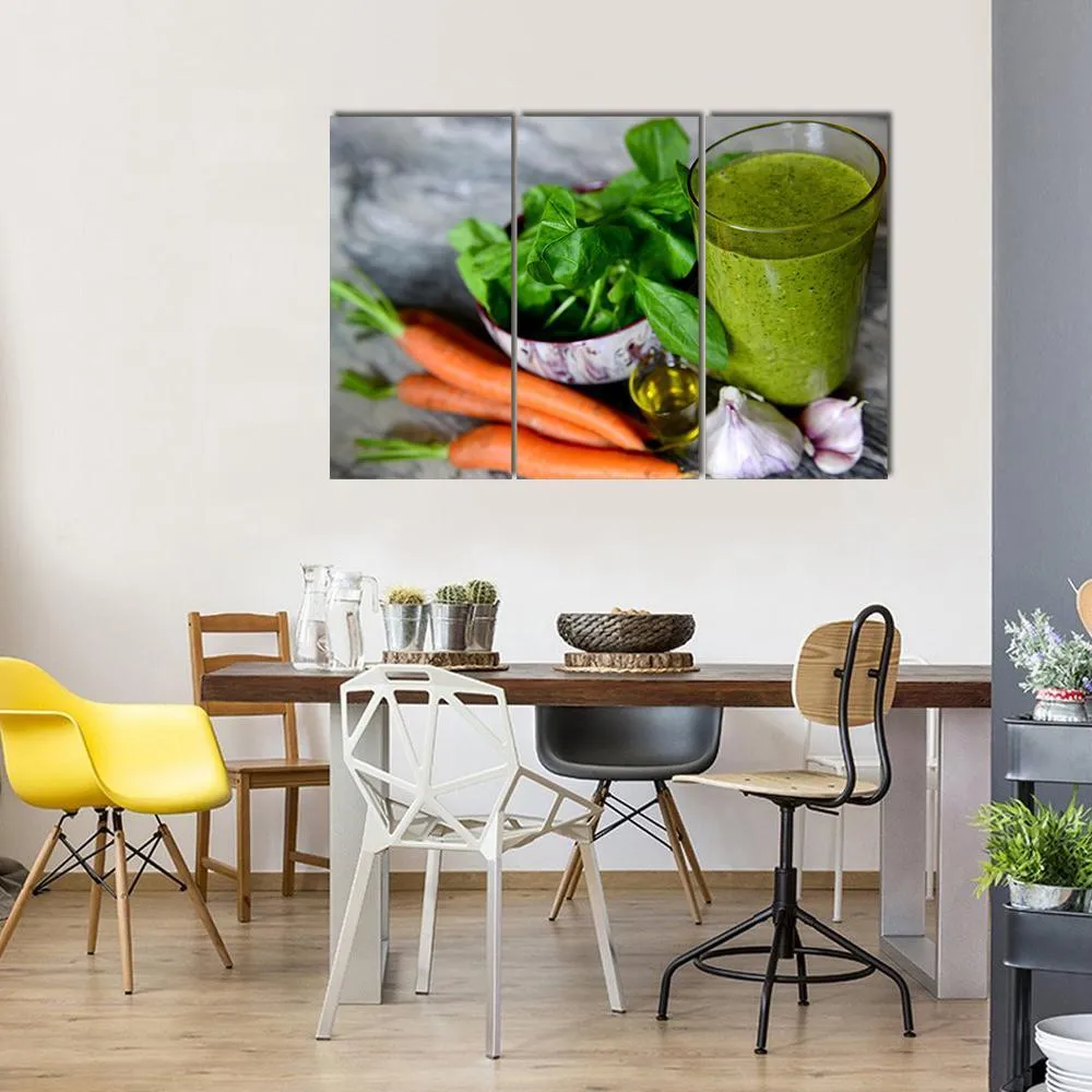 Cocktail & Vegetables Canvas Wall Art