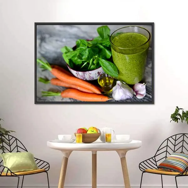 Cocktail & Vegetables Canvas Wall Art