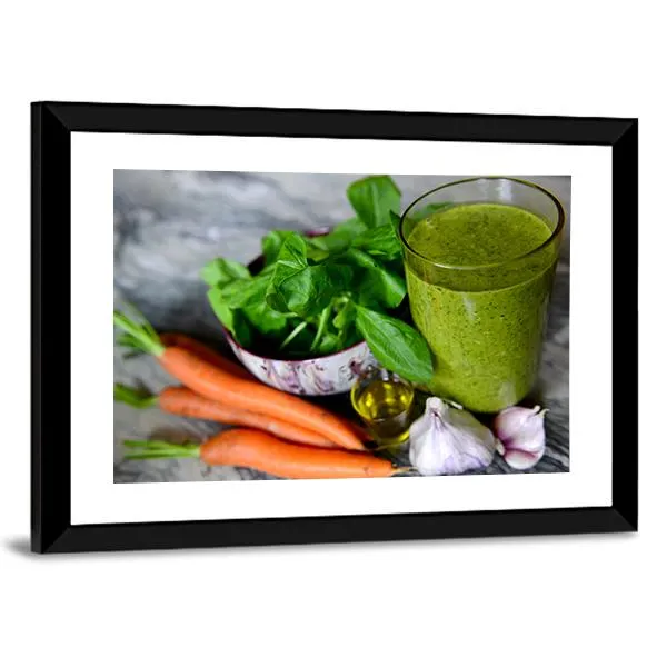 Cocktail & Vegetables Canvas Wall Art