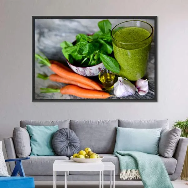 Cocktail & Vegetables Canvas Wall Art