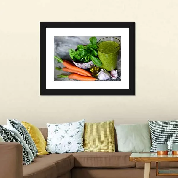 Cocktail & Vegetables Canvas Wall Art