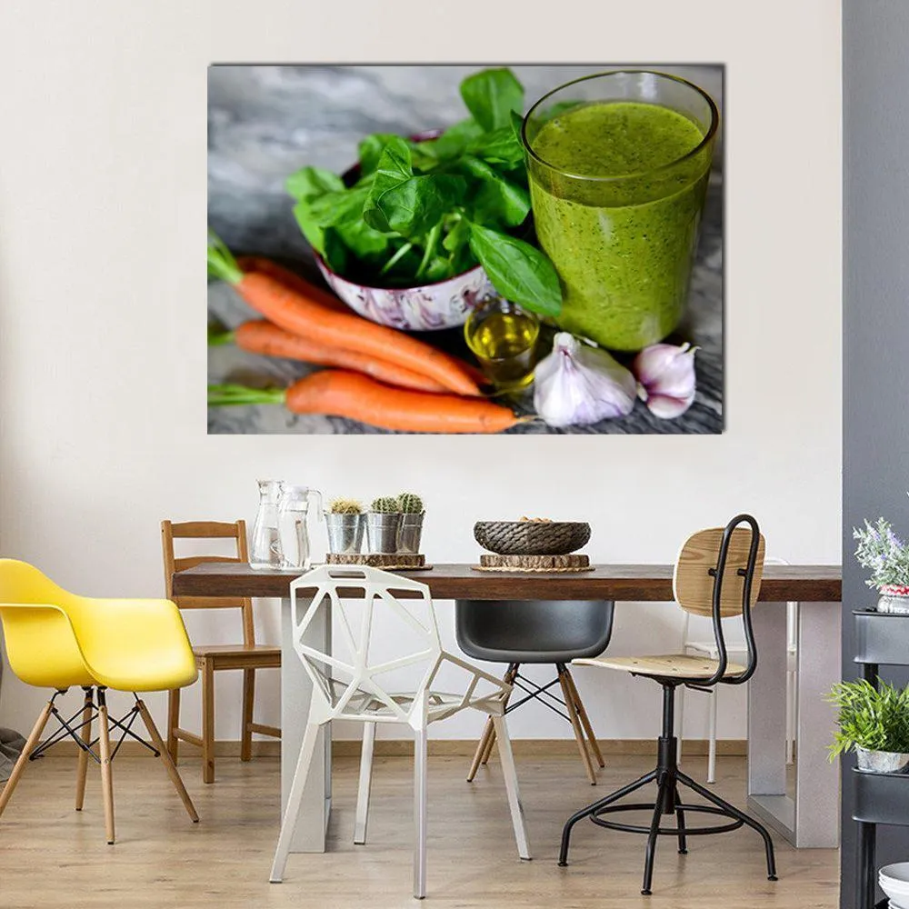 Cocktail & Vegetables Canvas Wall Art