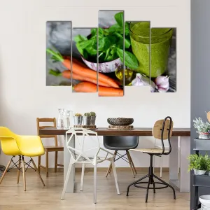 Cocktail & Vegetables Canvas Wall Art