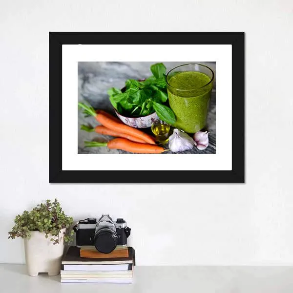 Cocktail & Vegetables Canvas Wall Art