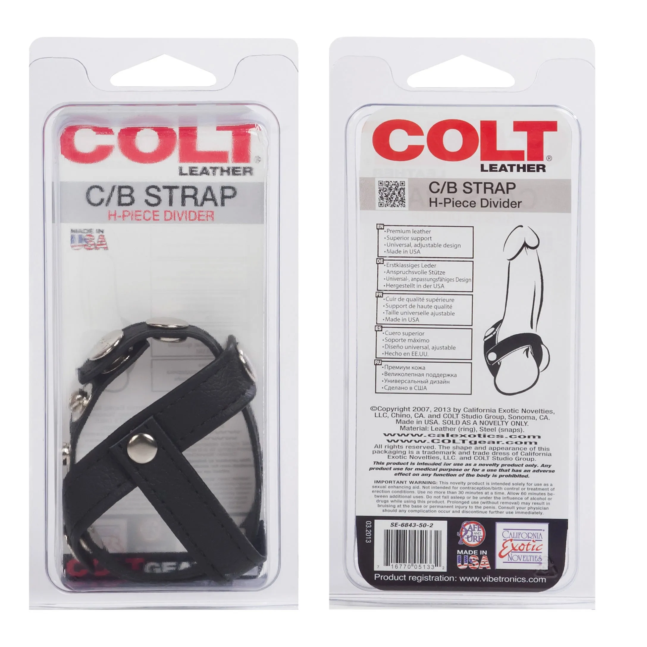 Colt Leather H-Piece Divider Strap: Adjustable Fun for Playtime Adventures!