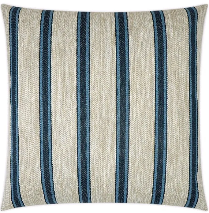 Contempo Neutrals Outdoor Pillows/Sausalito Stripe Navy