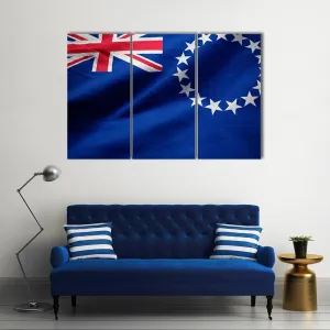 Cook Islands Flag Canvas Wall Art