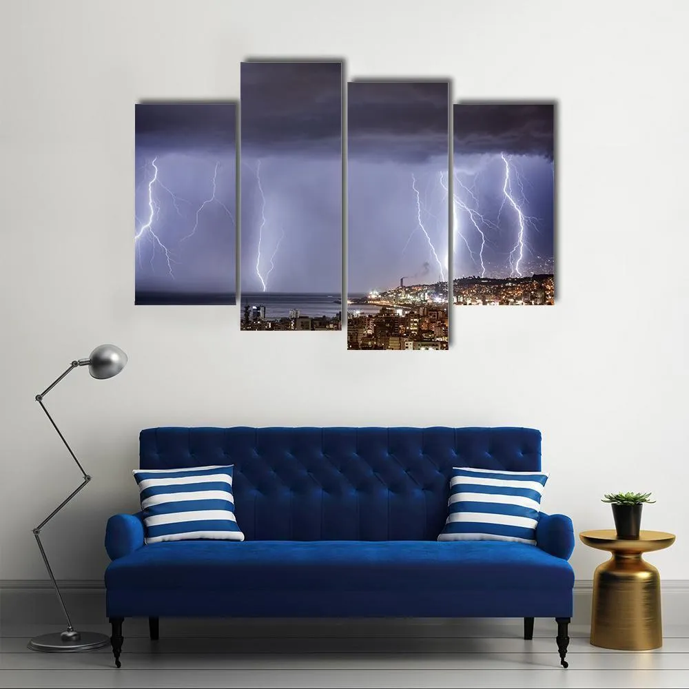 Dark Stormy Night Canvas Wall Art