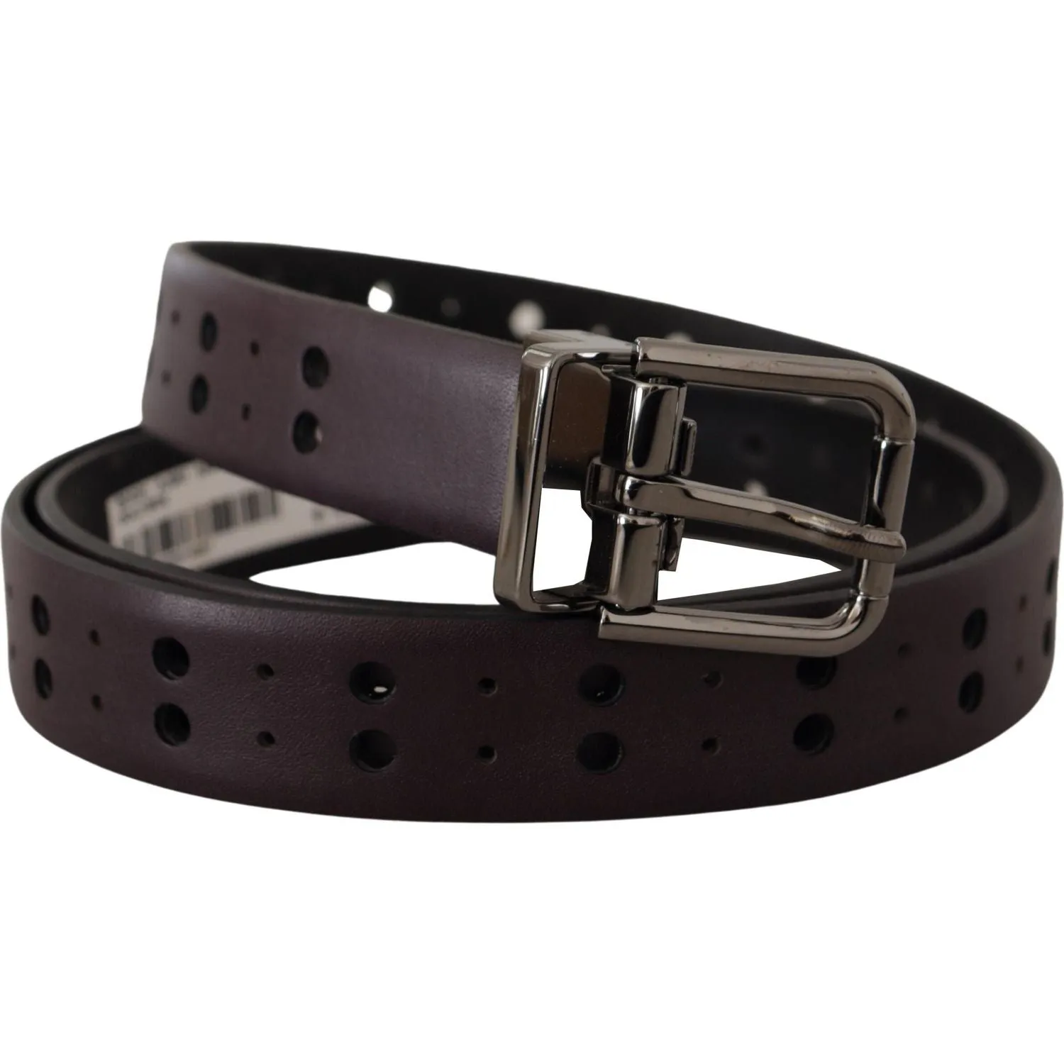 Dolce & Gabbana Burgundy Elegance Leather Belt