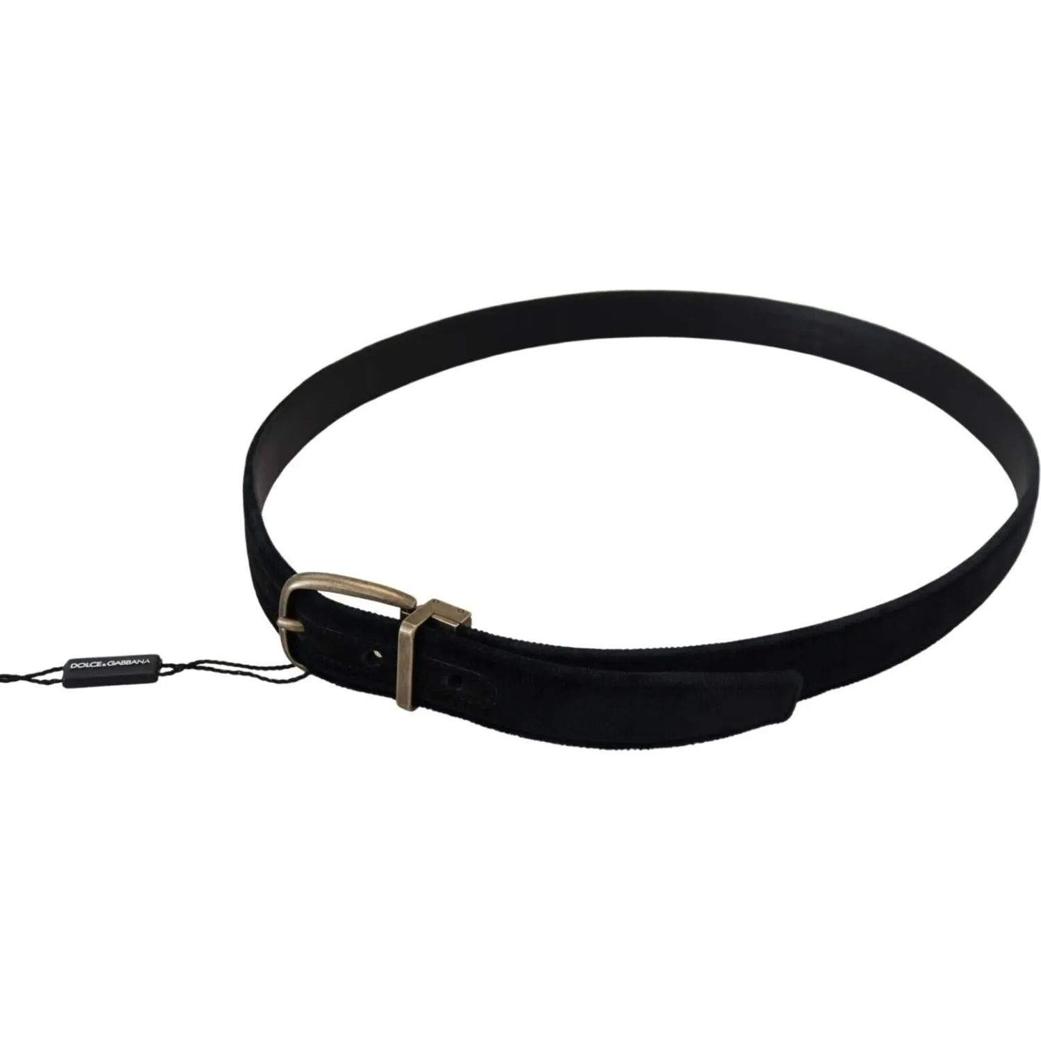 Dolce & Gabbana Elegant Black Leather Belt