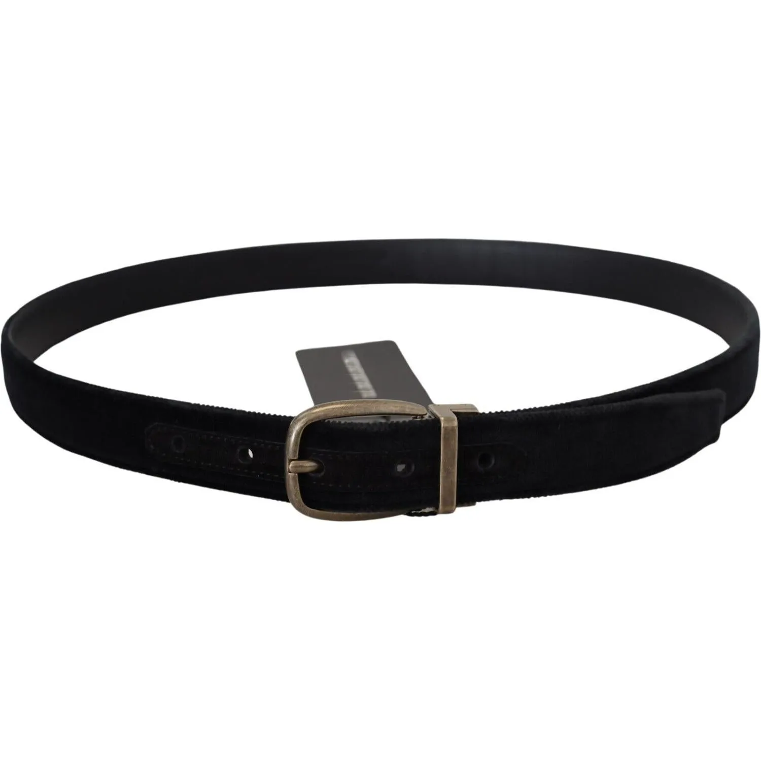 Dolce & Gabbana Elegant Black Leather Belt